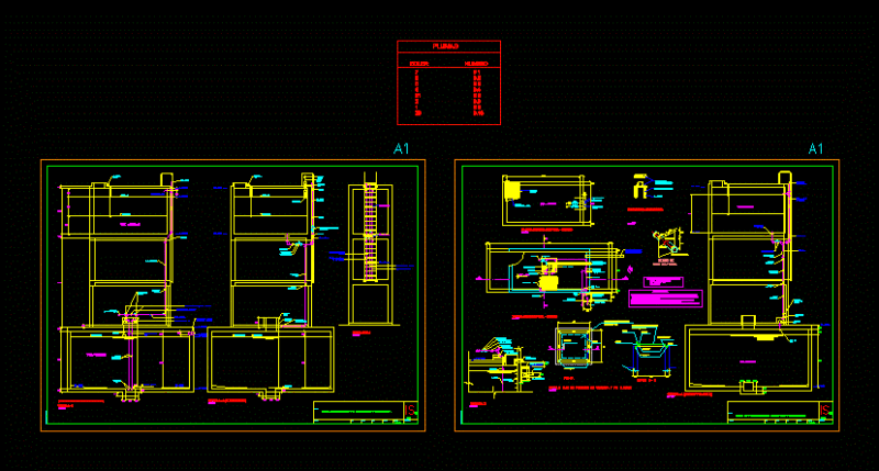 Elevated Tank – Tank DWG Detail for AutoCAD