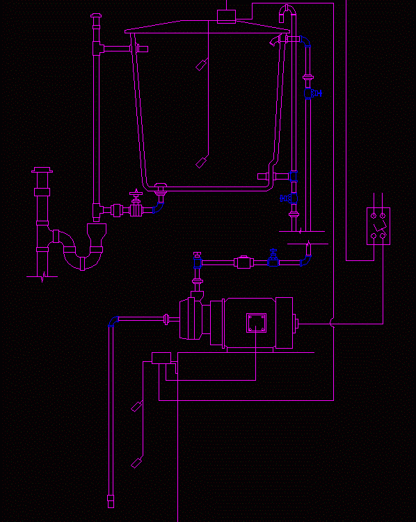 Elevated Tank Detail 2D DWG Detail for AutoCAD • Designs CAD