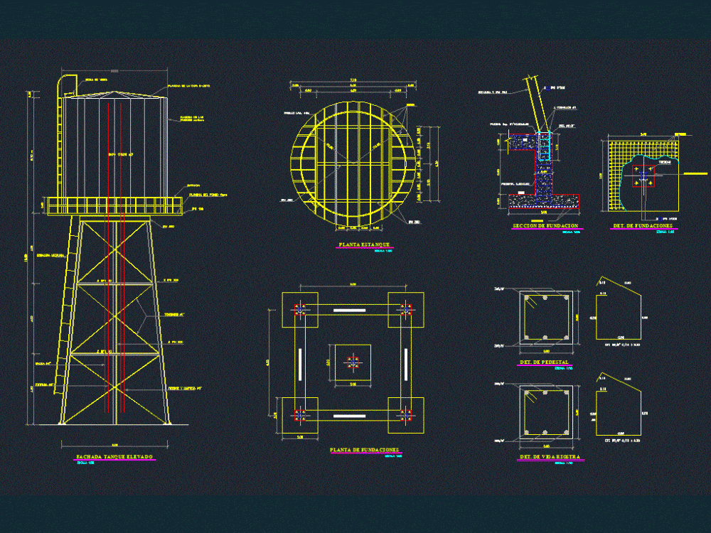 Elevated Tank DWG Detail for AutoCAD â€¢ Designs CAD