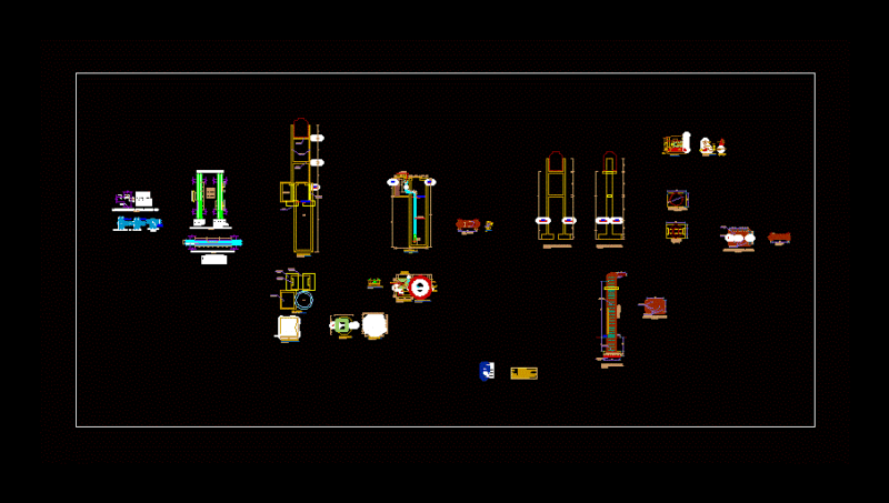 Elevated Tank DWG Detail for AutoCAD