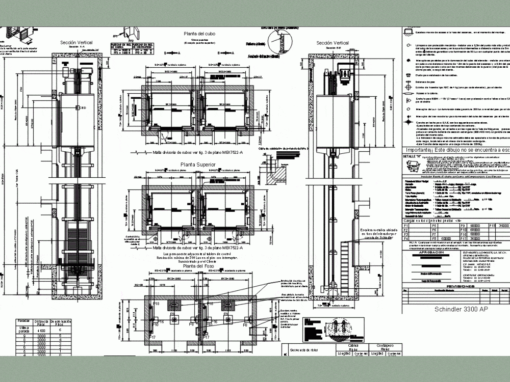 Elevator CAD Drawings