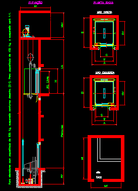 Elevator Capacity 630 Kg DWG Section for AutoCAD • Designs CAD