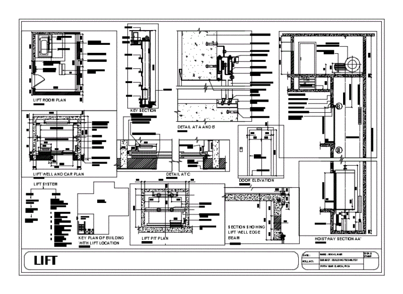 Elevator Detail DWG Detail for AutoCAD