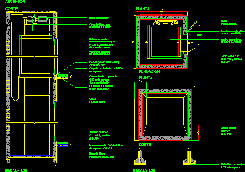 Elevator Details DWG Detail for AutoCAD – Designs CAD industrial wiring codes 