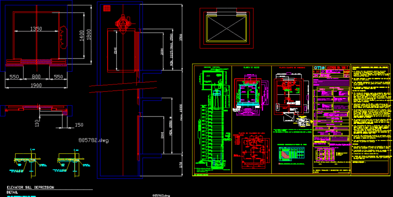 Elevator Details DWG Detail for AutoCAD