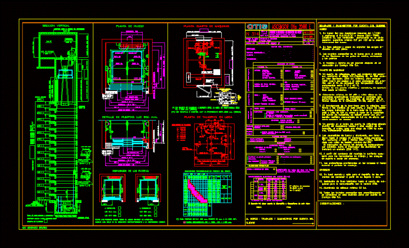 Elevator DWG Detail for AutoCAD