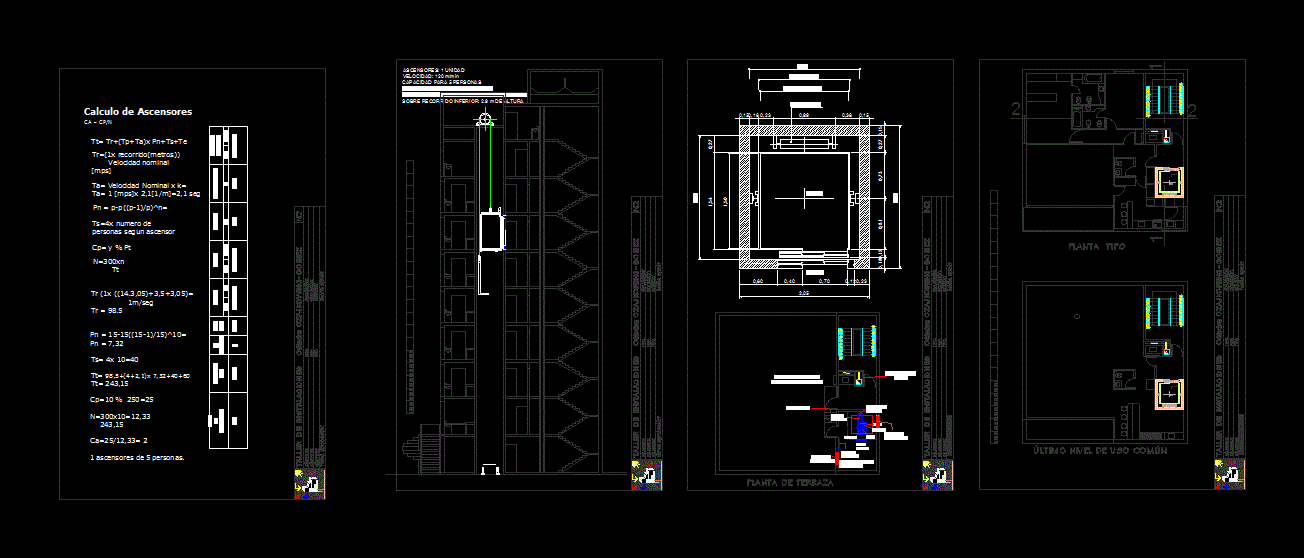 Elevator DWG Section for AutoCAD • Designs CAD