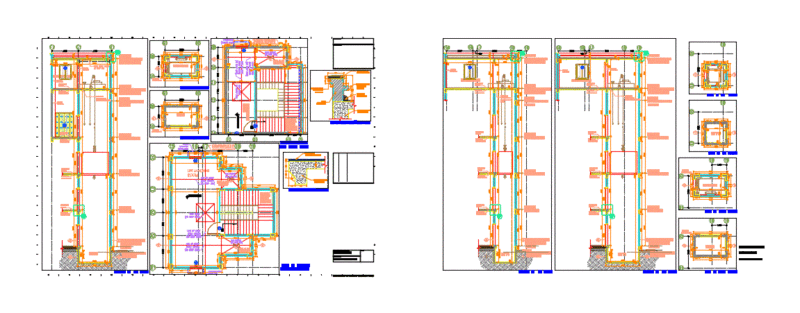 Elevator DWG Section for AutoCAD