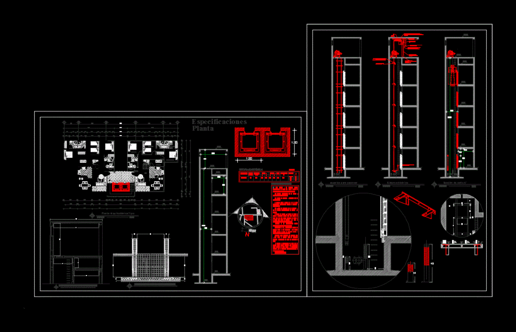 Elevator System DWG Detail for AutoCAD