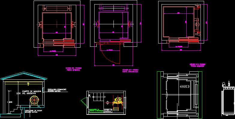  Elevators  DWG Block  for AutoCAD   Designs CAD