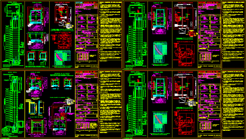 Elevators DWG Detail for AutoCAD