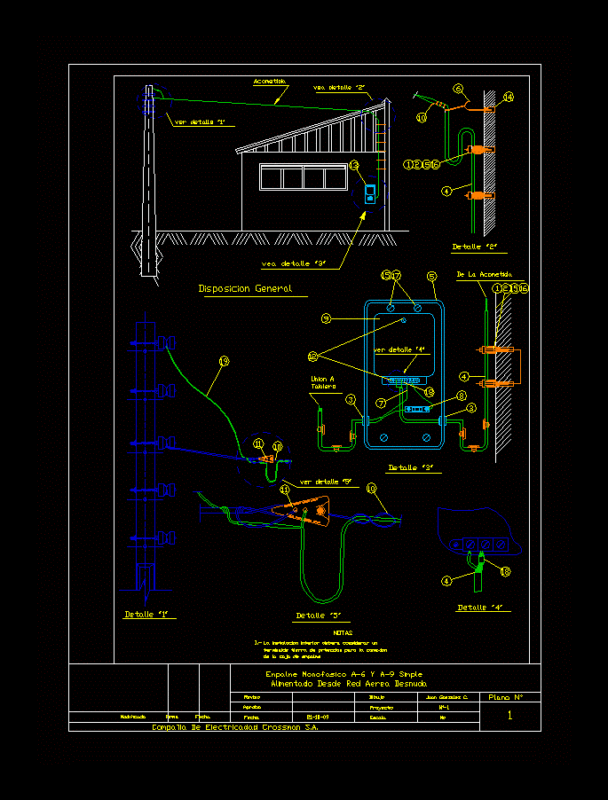 Emplame A – 6 DWG Detail for AutoCAD