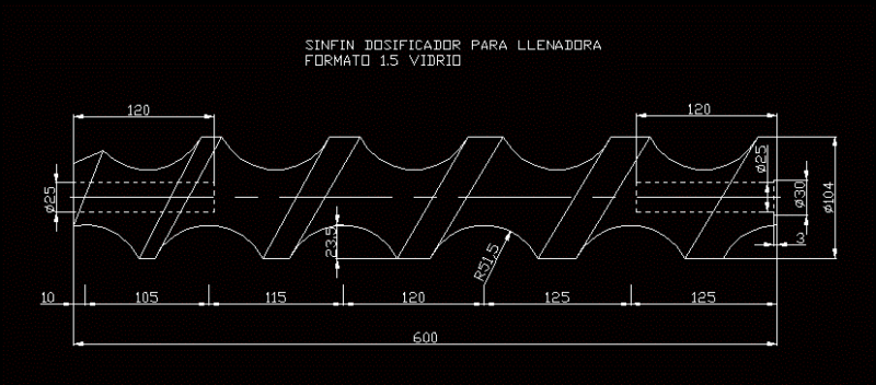 Endless Acetal DWG Block for AutoCAD