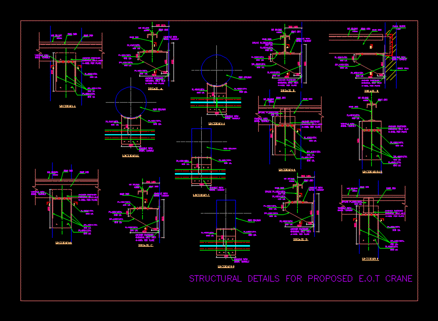 Eot Crane DWG Detail for AutoCAD • Designs CAD