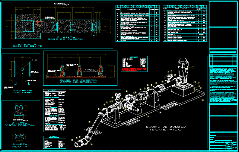 Espcial Parts Train DWG Block for AutoCAD