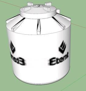 Eternit Water Tank 3D SKP Model for SketchUp