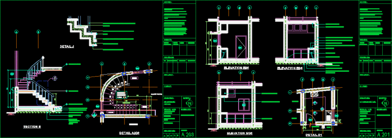 Examplary Working Drawing DWG Detail for AutoCAD