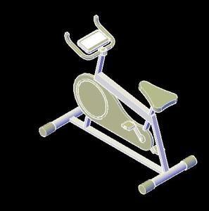 Exercise Bike 3D DWG Model for AutoCAD