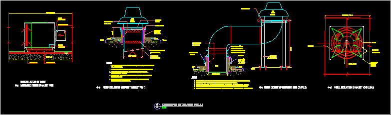 Exhaust Fan Installation Details DWG Detail for AutoCAD • Designs CAD