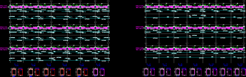 Exploded In Concrete Structure DWG Block for AutoCAD