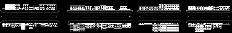 Facades Colonia Roma DWG Block for AutoCAD