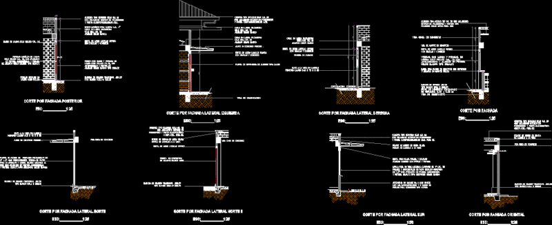 Facades DWG Detail for AutoCAD
