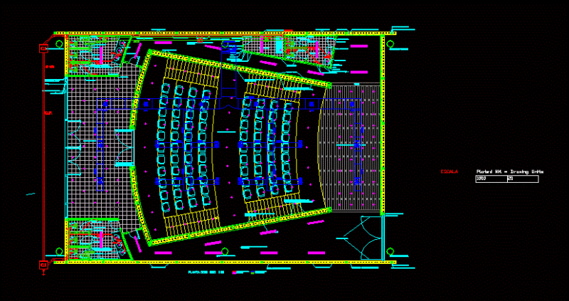 Facilities Auditorium DWG Full Project for AutoCAD