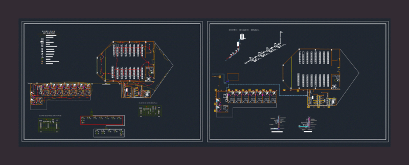 Facilities House – Home DWG Block for AutoCAD