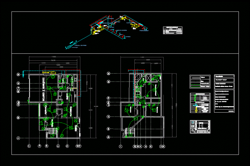 Facilities Hydraulic House DWG Block for AutoCAD