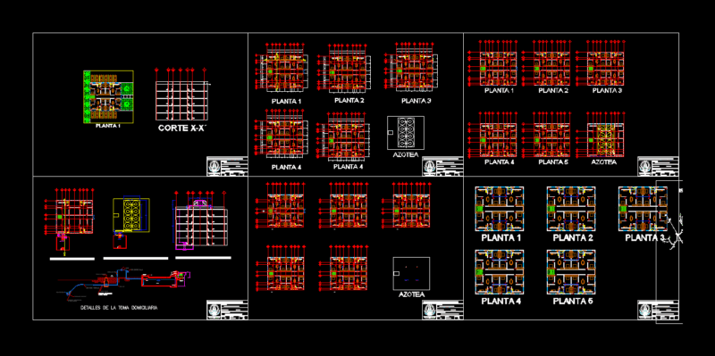 Facilities In Buildings DWG Block for AutoCAD
