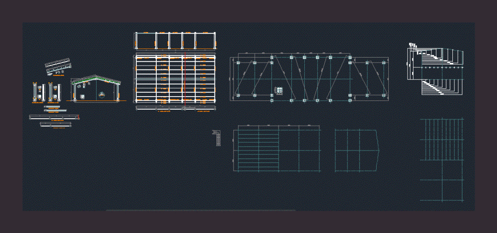 Factory Structral Details DWG Detail for AutoCAD
