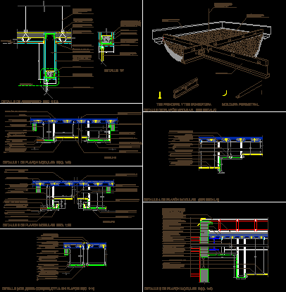 False Modular Ceiling Detail DWG Detail for AutoCAD 