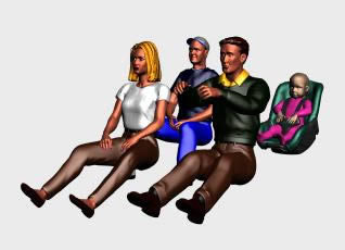 Family 3D 3DS Model for 3D Studio Max