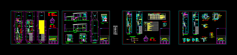Family Housing Duplex DWG Block for AutoCAD
