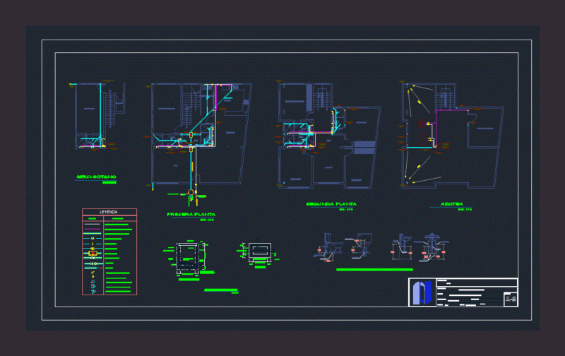 Family Plumbing DWG Detail for AutoCAD