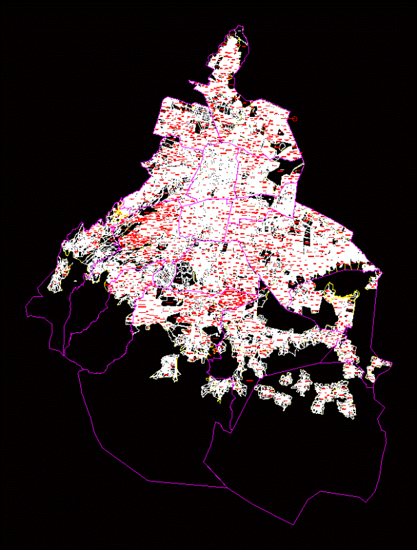 Federal District Urban Plan DWG Block for AutoCAD