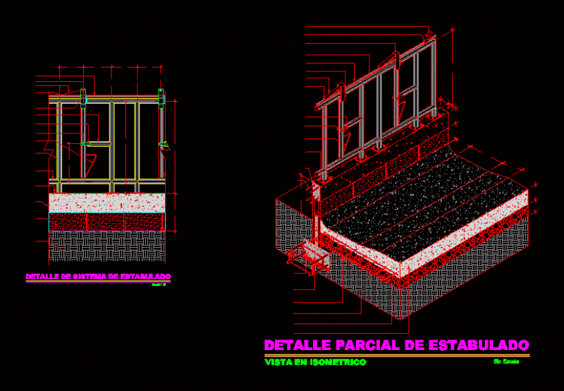 Feedlot Cattle DWG Detail for AutoCAD
