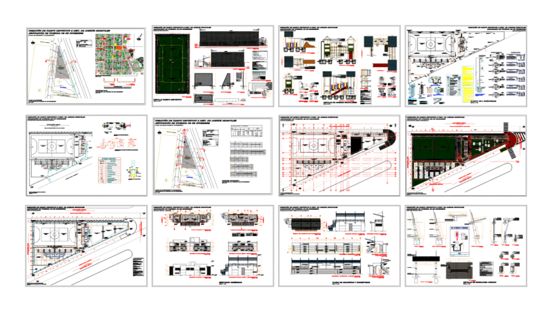 Field Sports DWG Plan for AutoCAD