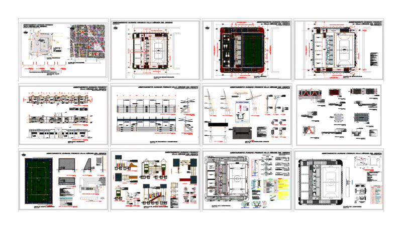 Field Sports DWG Plan for AutoCAD