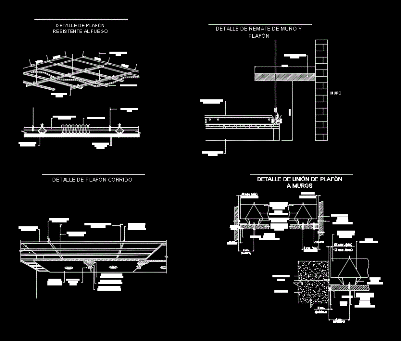 Finish Plafon DWG Detail for AutoCAD