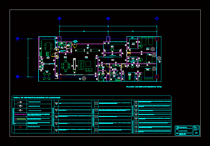Finished Flat DWG Block for AutoCAD