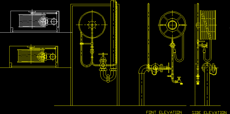 Fire Extinguisher Block DWG Block for AutoCAD