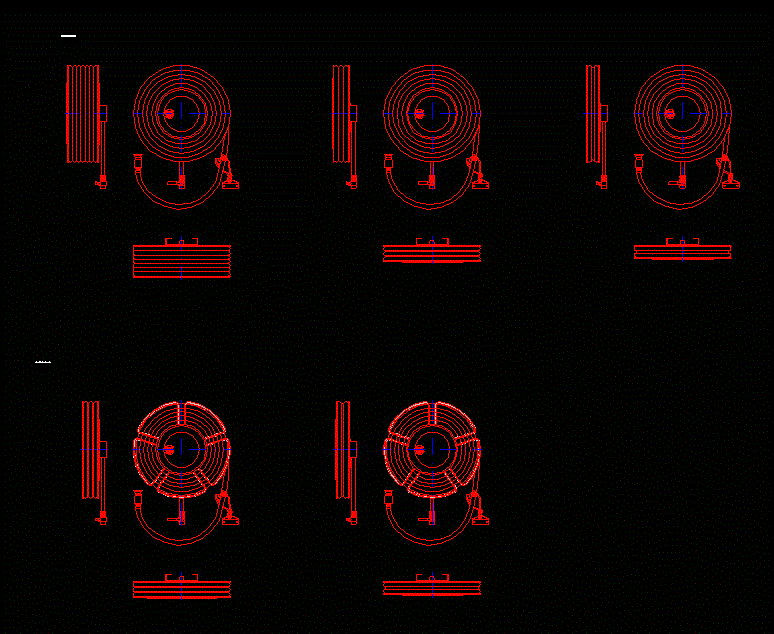 autocad hose reel drawing