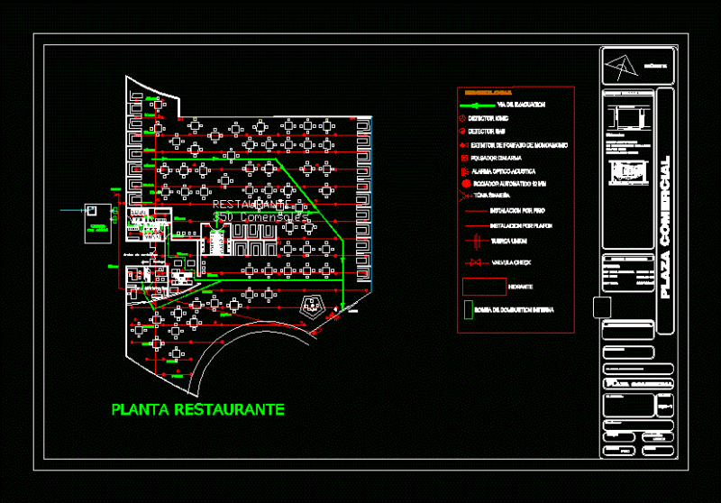 Fire Protection System DWG Block for AutoCAD