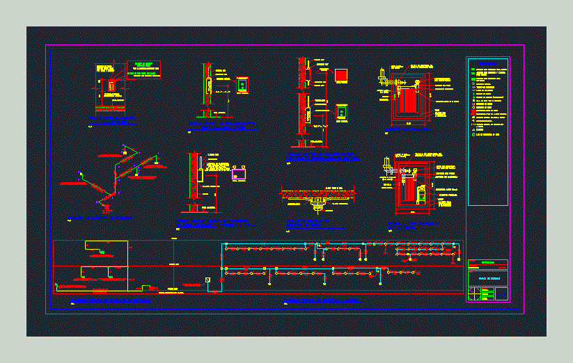 fire sprinkler system design in autocad artichecture