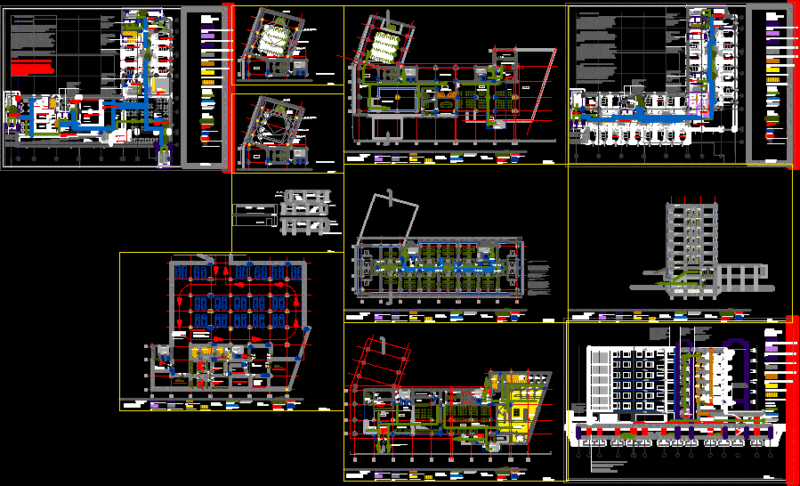 Fire Safety Hotel DWG Full Project for AutoCAD