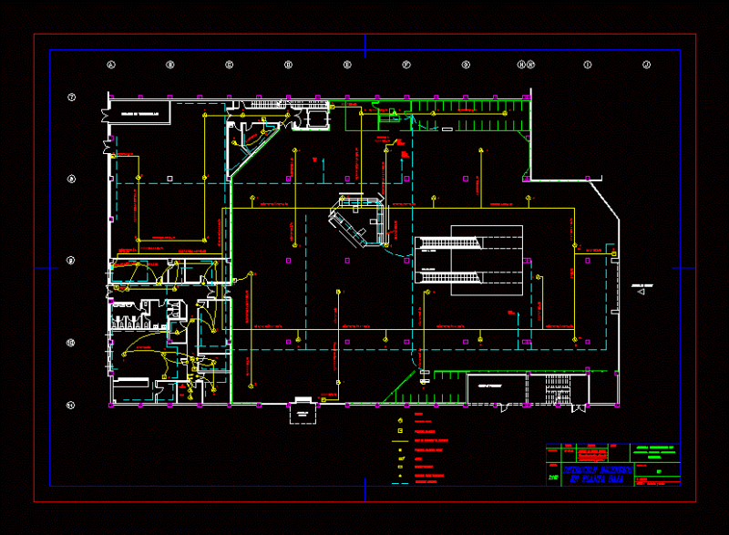 Fire System DWG Block for AutoCAD