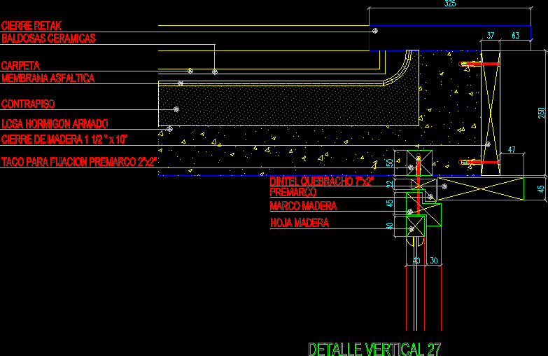 Flat Roof Detail DWG Section for AutoCAD  Designs CAD