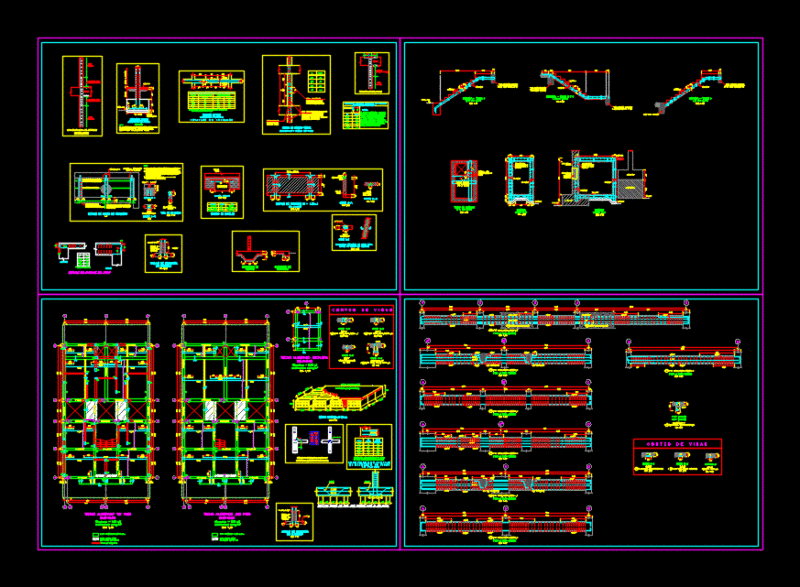 Flat Structures DWG Block for AutoCAD