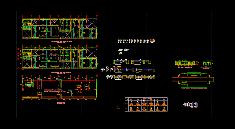 Flat Structures Housing DWG Plan for AutoCAD